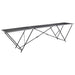 Foldbart tapetbord MDF og aluminium 300x60x78 cm