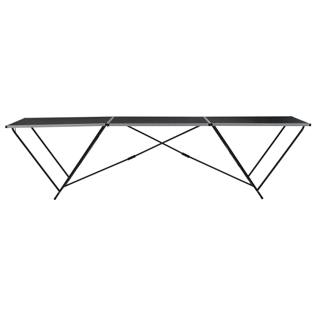 Foldbart tapetbord MDF og aluminium 300x60x78 cm