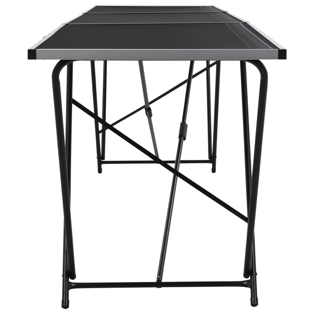 Foldbart tapetbord MDF og aluminium 300x60x78 cm