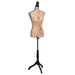 Skredderbyste dame svart brun jute