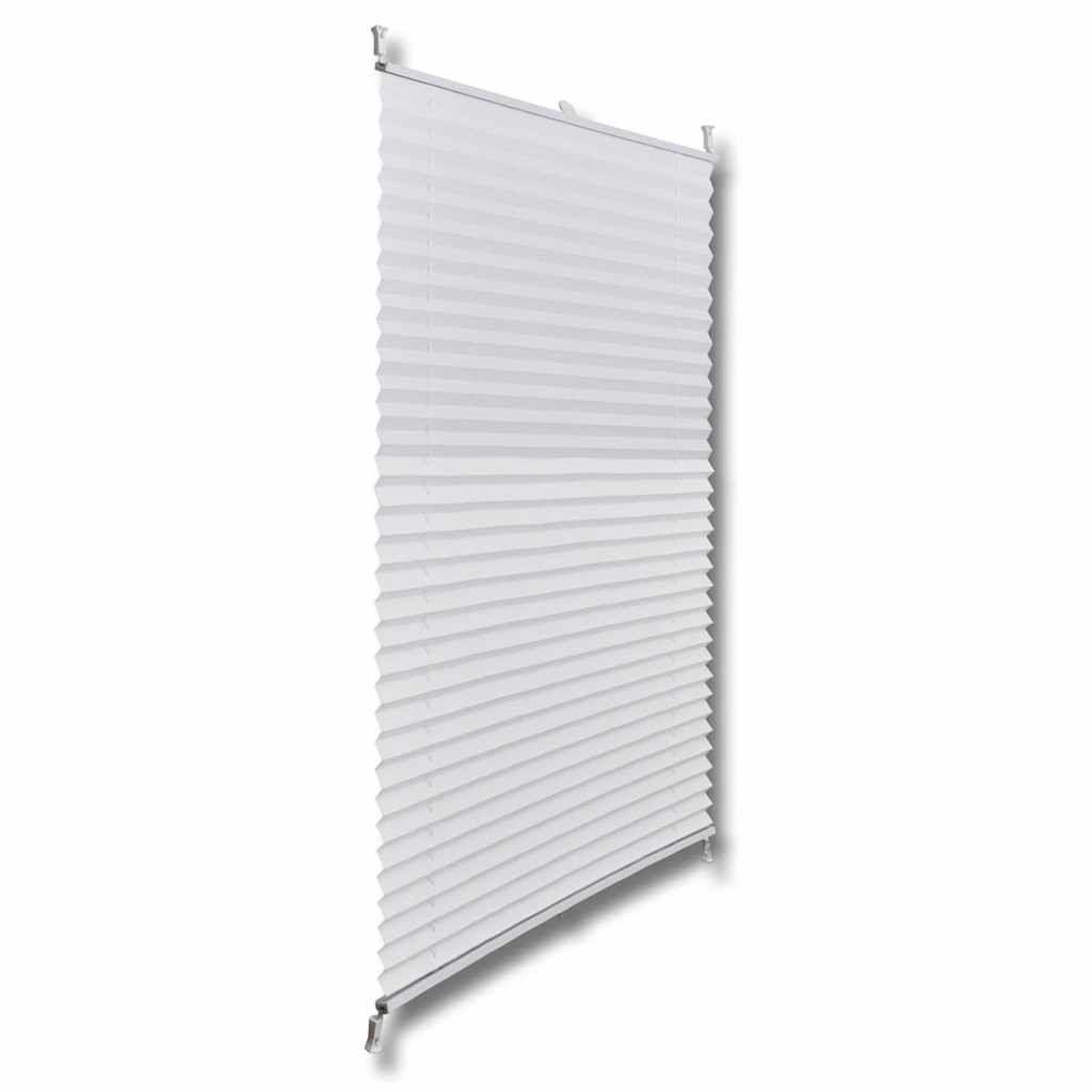 Plissegardiner 40x200cm Hvit