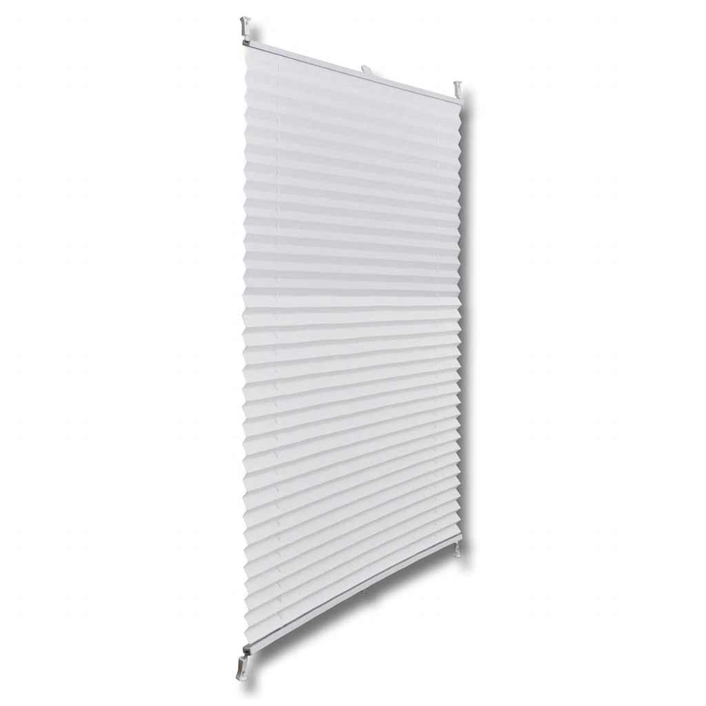 Plissegardiner 50x150cm Hvit