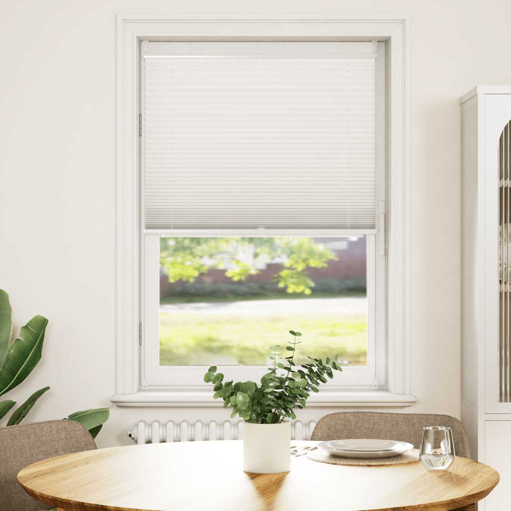 Plissegardiner 70 x 125 cm Hvit
