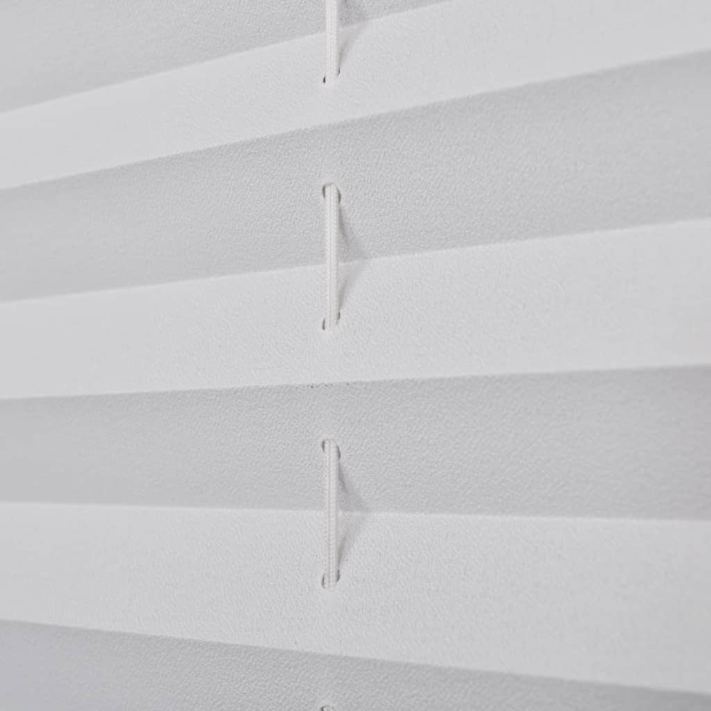 Plissegardiner 70 x 150 cm Hvit