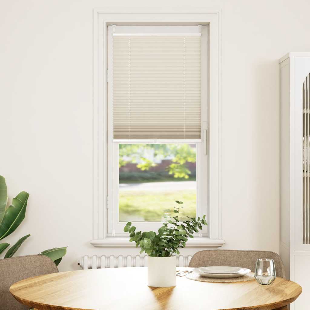 Plissegardiner  60 x 100 cm Krem