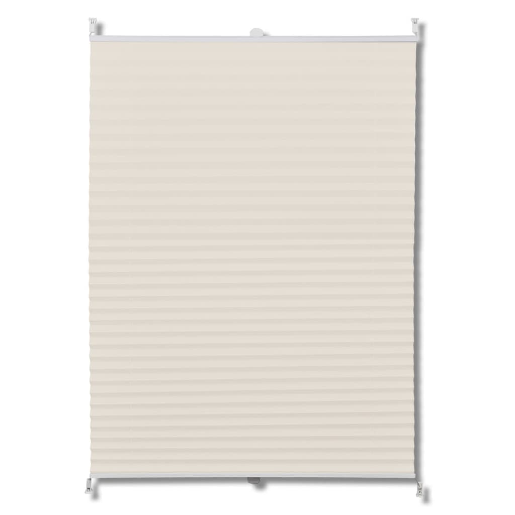 Plissegardiner 100x125cm Krem