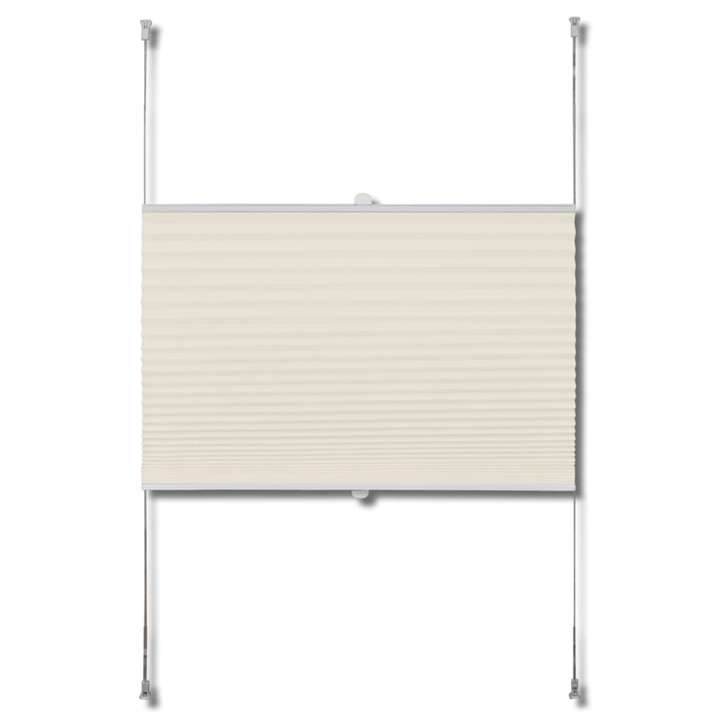Plissegardiner 100x125cm Krem
