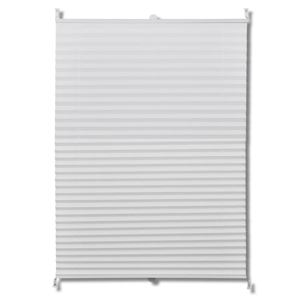Plisse Persienner 110x125 cm Hvit
