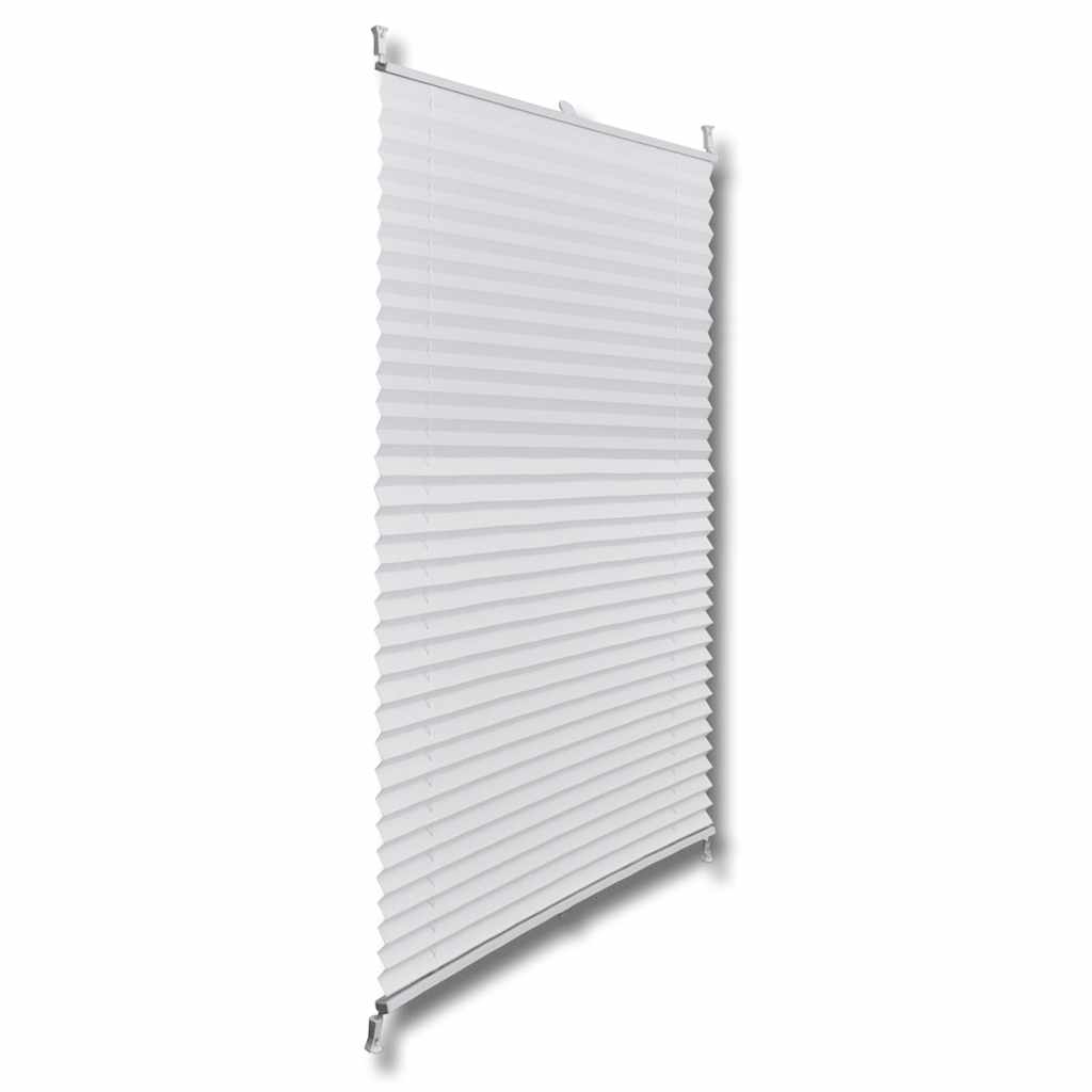 Plisse Persienner 110x125 cm Hvit