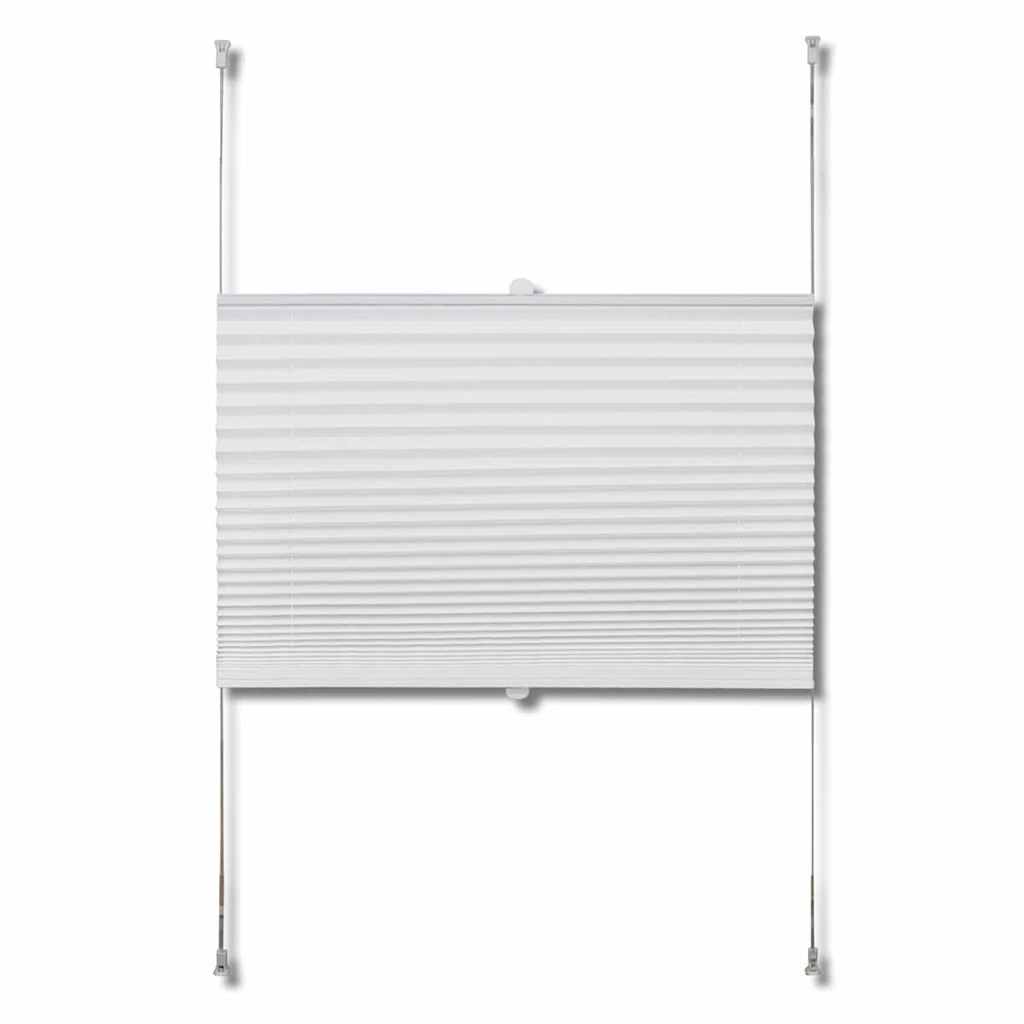Plisse Persienner 110x125 cm Hvit