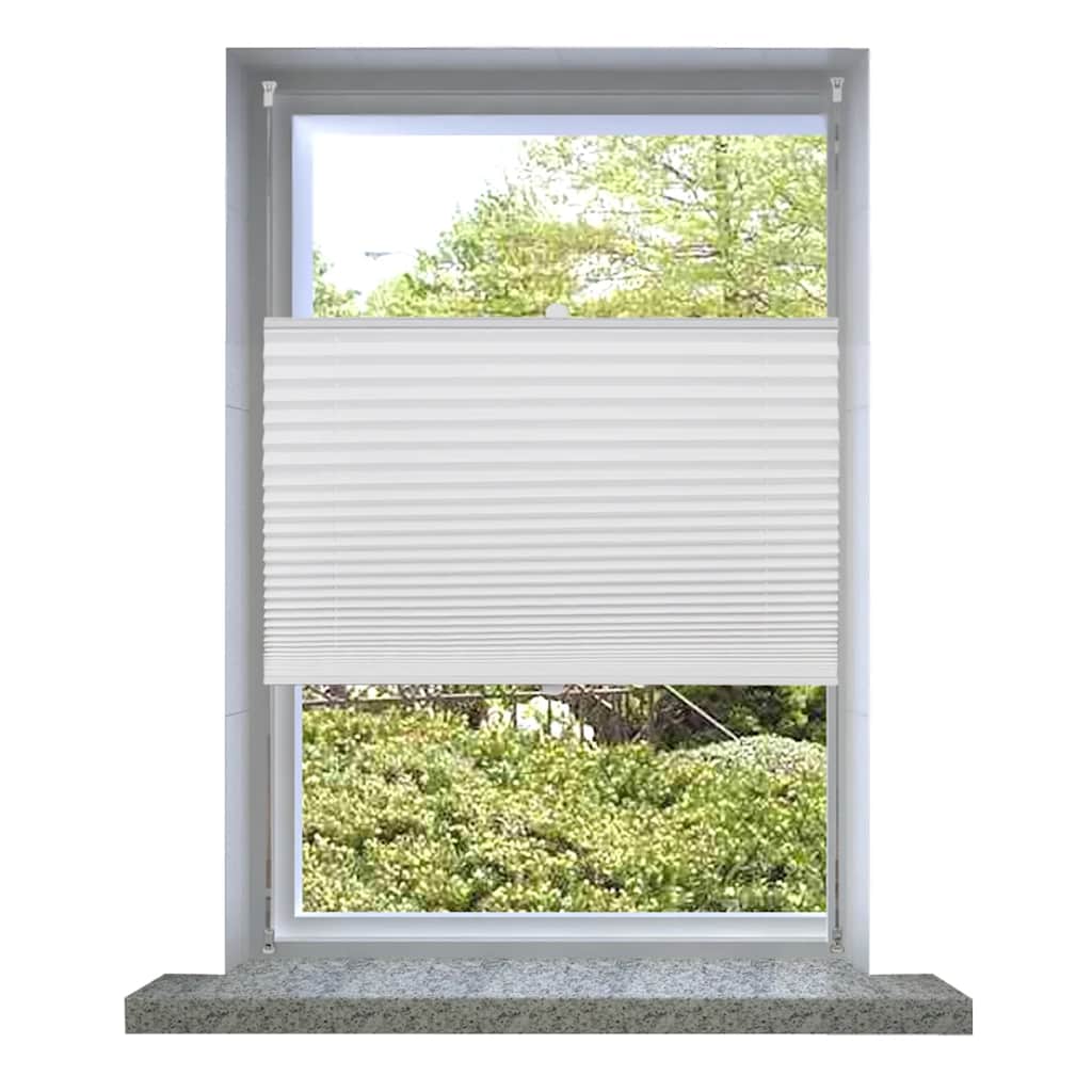 Plisse Persienner 110x125 cm Hvit