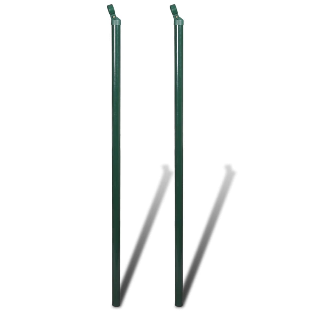 Nettinggjerde med stolpepigger stål 0,8x25 m