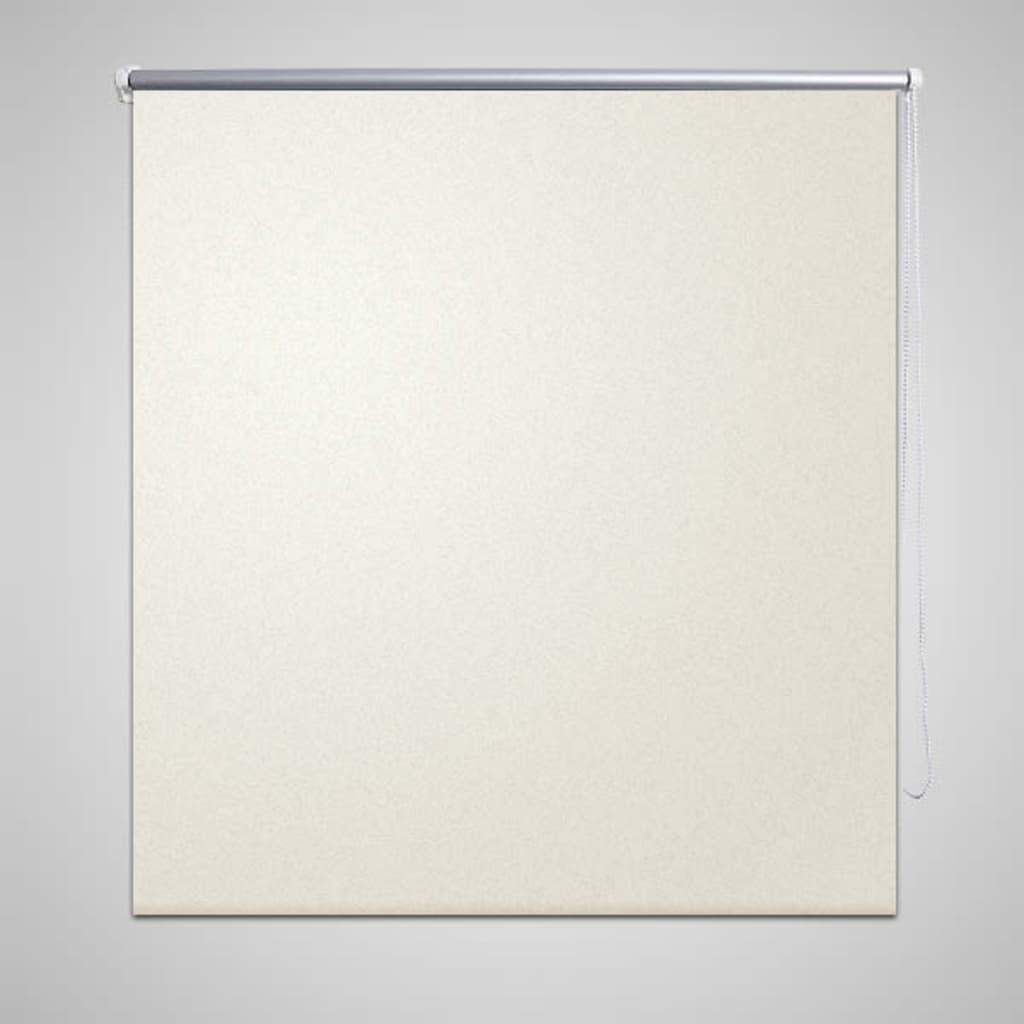 Rullegardin mørkleggingsbar 44,4x100 cm stoffbredde 40 cm off-white