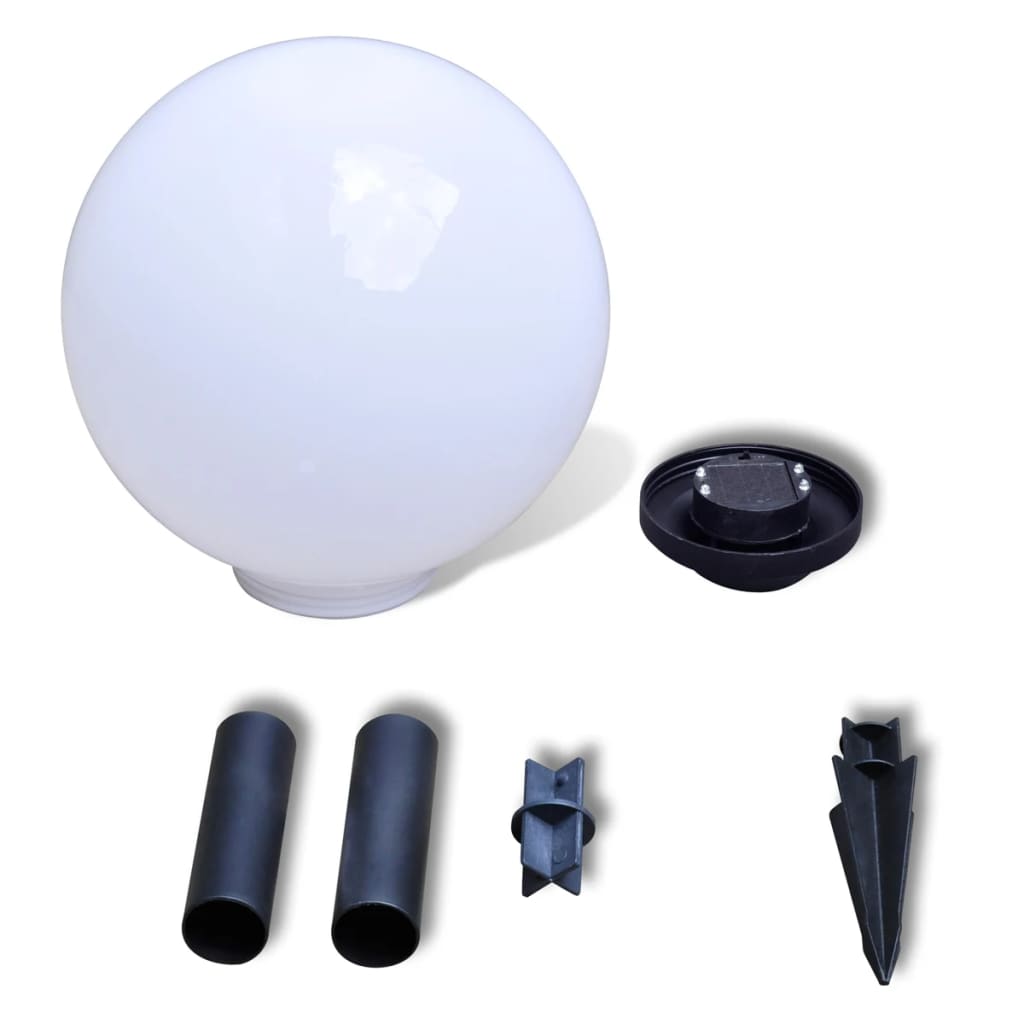 Utendørs LED-lamper for hagesti 2 stk 30 cm med jordplugg