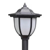 Kjettinggjerde med to soldrevne LED-lamper