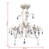 Taklampe/lysekrone elegant hvit