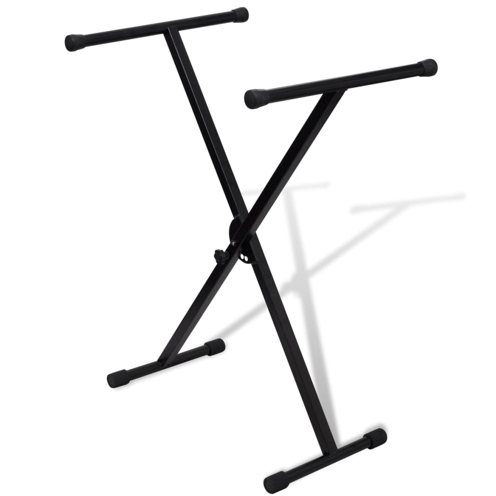 Justerbart Enkelt X-ramme Keyboardstativ vidaXL
