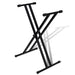 Justerbart Dobbelt X-ramme Keyboardstativ vidaXL