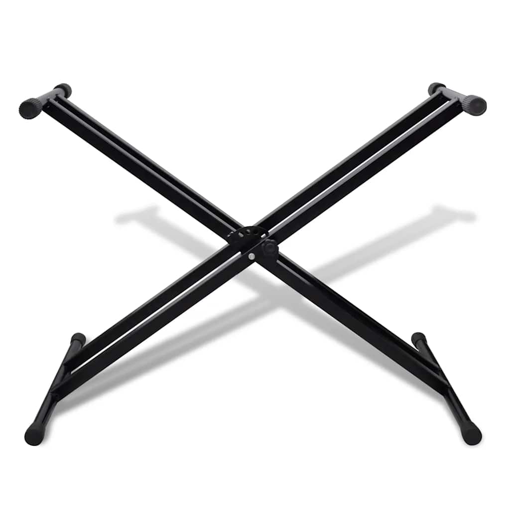 Justerbart Dobbelt X-ramme Keyboardstativ vidaXL