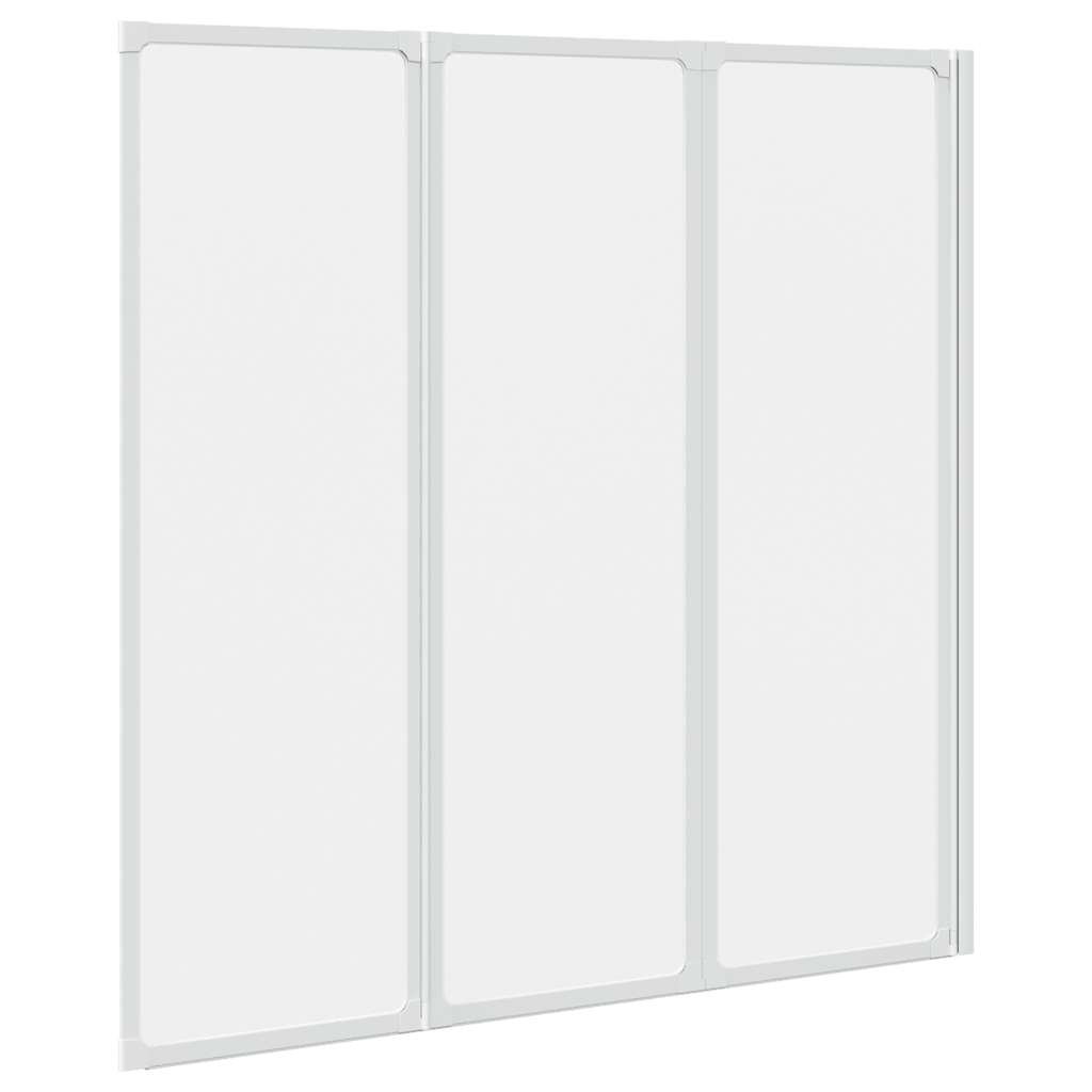 Dusjskjerm 117x120 cm 3 paneler sammenleggbar