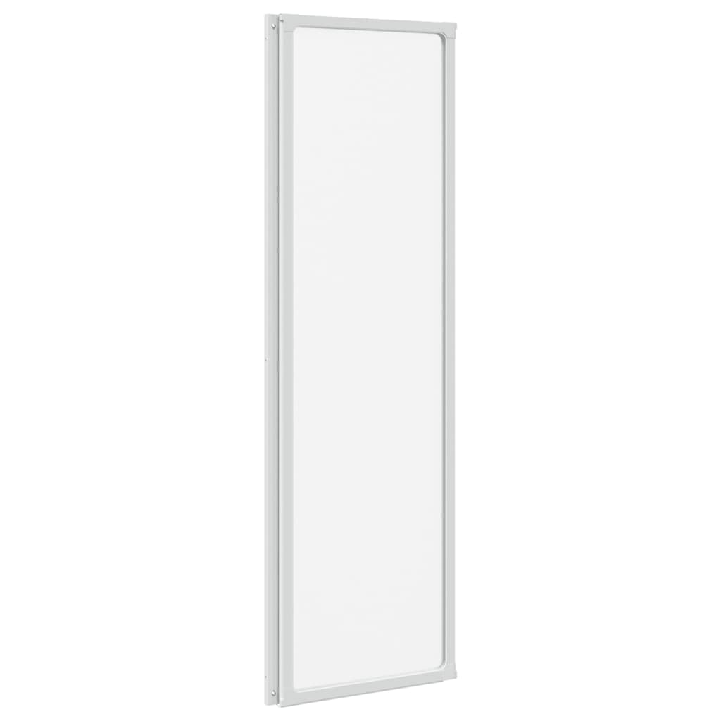 Badekaravskjerming 141 x 132 cm 3 Sammenleggbare Paneler