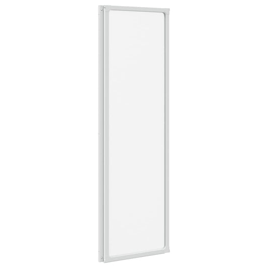Badekaravskjerming 141 x 132 cm 3 Sammenleggbare Paneler