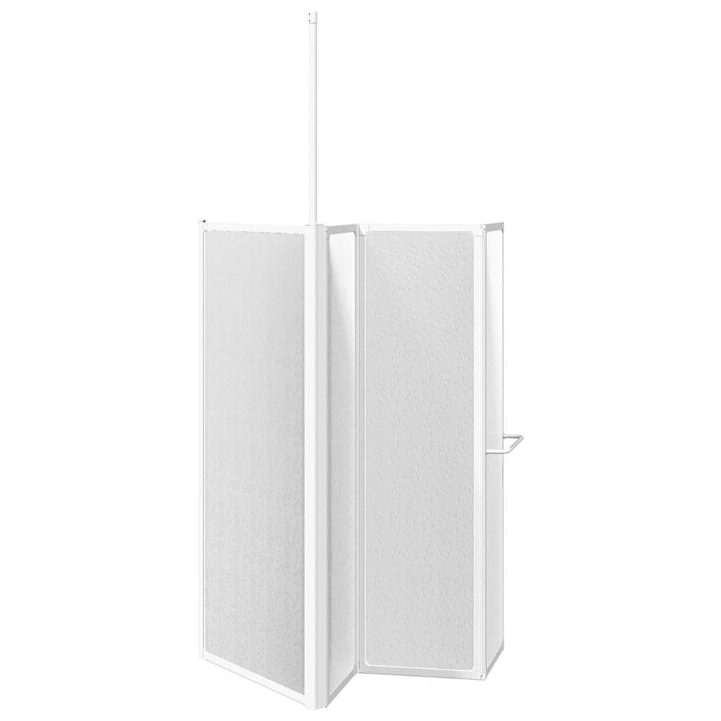 Dusj- og badeskjerm L-formet 70x120x137 cm 4 paneler sammenleggbar vidaXL
