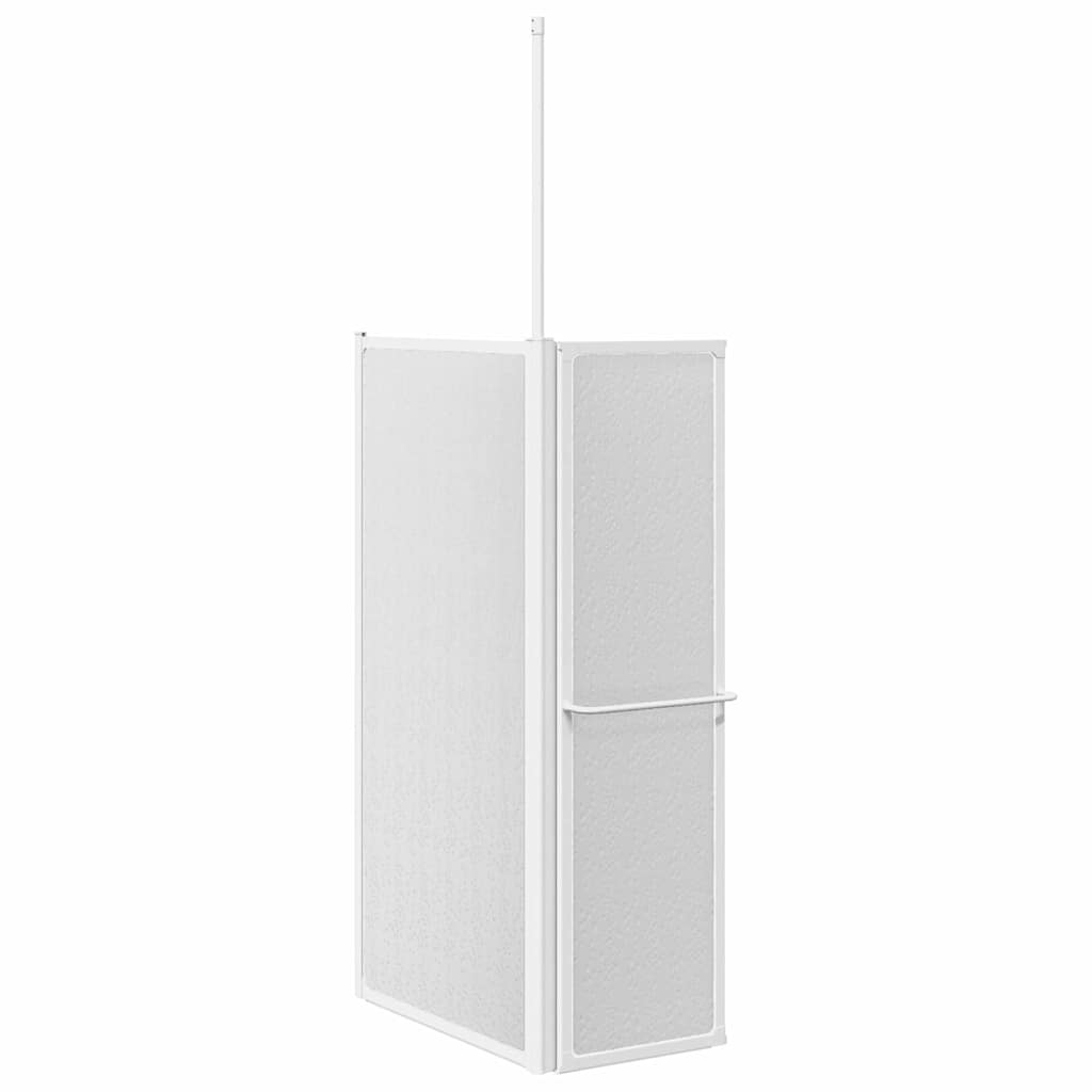 Dusj- og badeskjerm L-formet 70x120x137 cm 4 paneler sammenleggbar vidaXL
