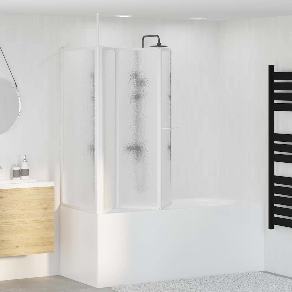 Dusj- og badeskjerm L-formet 70x120x137 cm 4 paneler sammenleggbar vidaXL