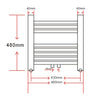 Baderomsradiator kurvet 480 x 480 mm