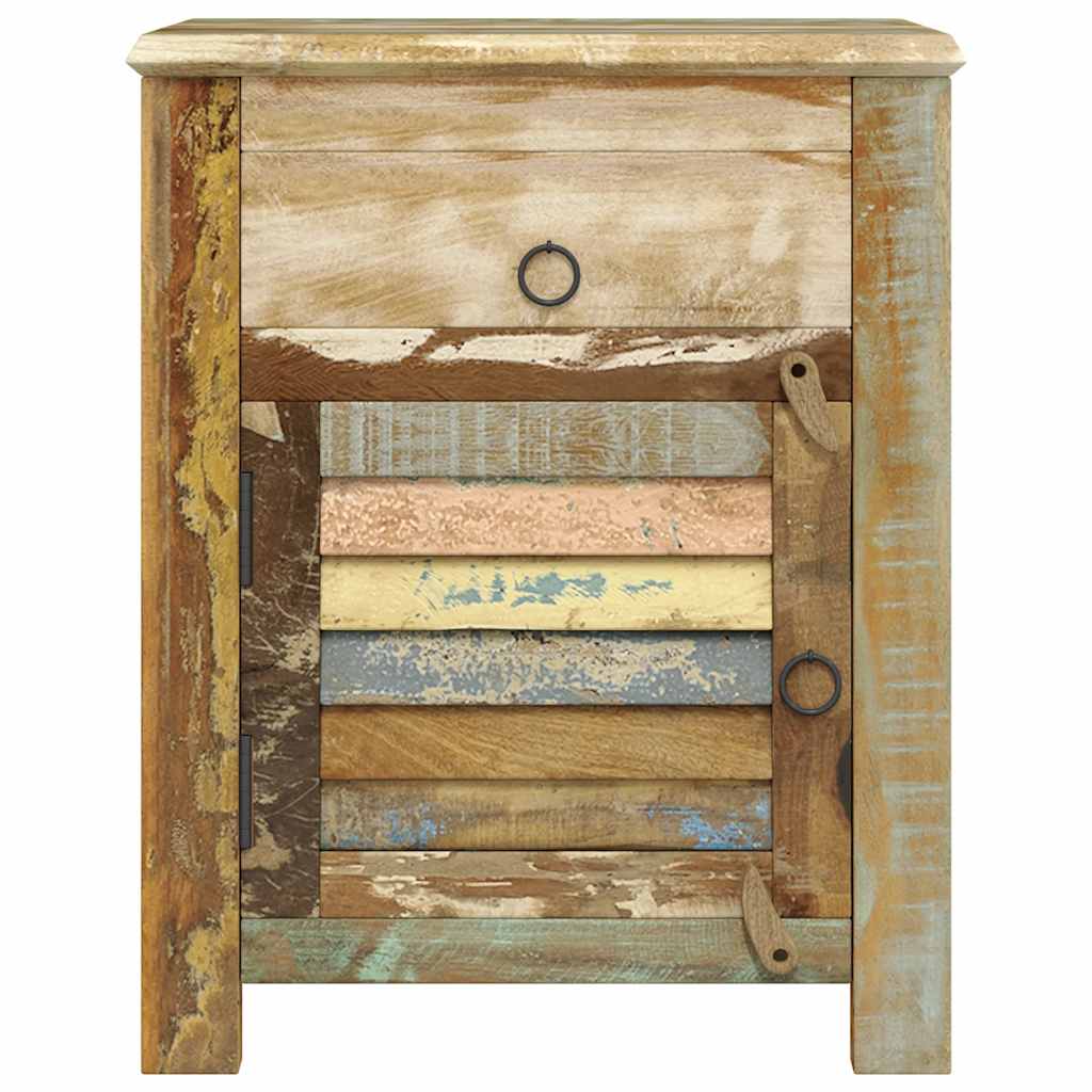 Endebord med 1 skuff 1 dør gjenvunnet tre