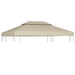 Lysthus dekke baldakin erstatning 310 g/m² beige 3 x 4 m