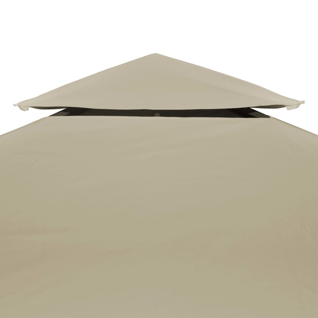 Lysthus dekke baldakin erstatning 310 g/m² beige 3 x 4 m