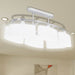 Taklampe med ellipsoide glasskjermer for 6 E14-lyspærer