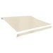 Erstatningsduk for markise kremhvit 6x3 m polyester