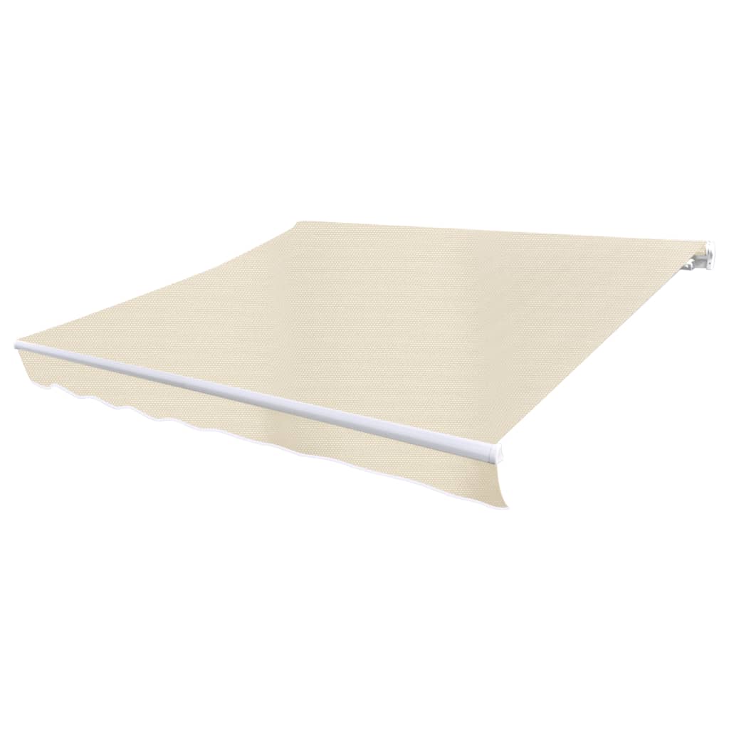 Erstatningsduk for markise kremhvit 6x3 m polyester