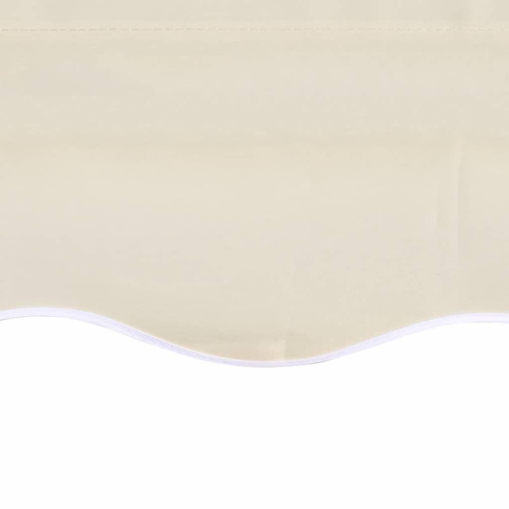 Erstatningsduk for markise kremhvit 6x3 m polyester