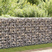 Gabionkurv med lokk galvanisert tråd 100 x 80 x 30 cm