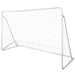 Fotballmålsett med stolper og nett 240x90x150 cm høykvalitets