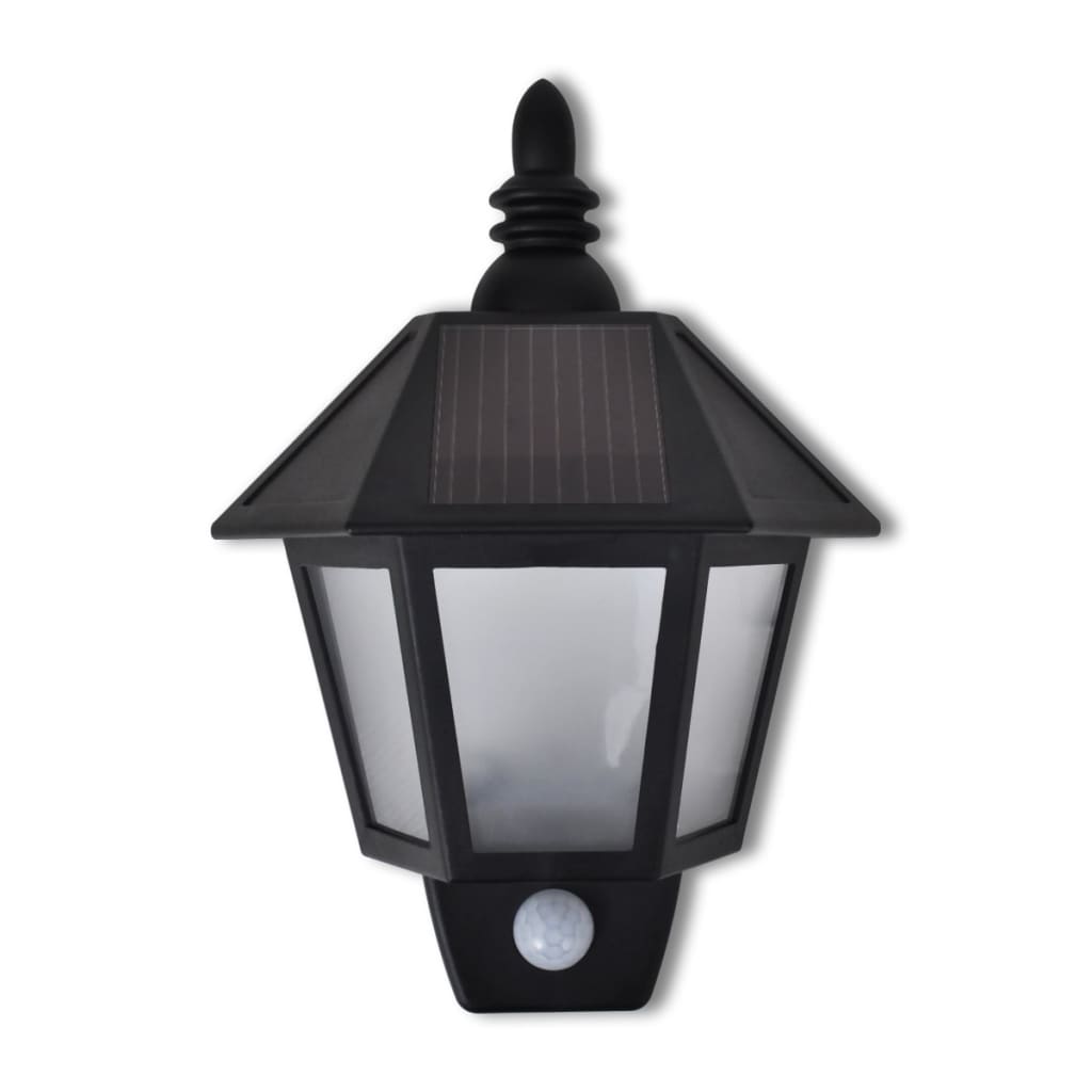 Soldreven vegglampe med bevegelsessensor