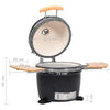 Kamado BBQ grill og røykemaskin keramisk 44 cm