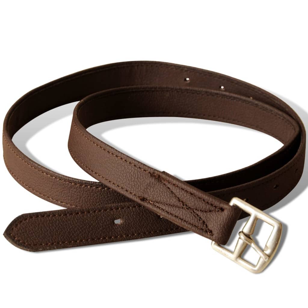 Ridesal 17,5" ekte skinn brun 18 cm 5-i-1