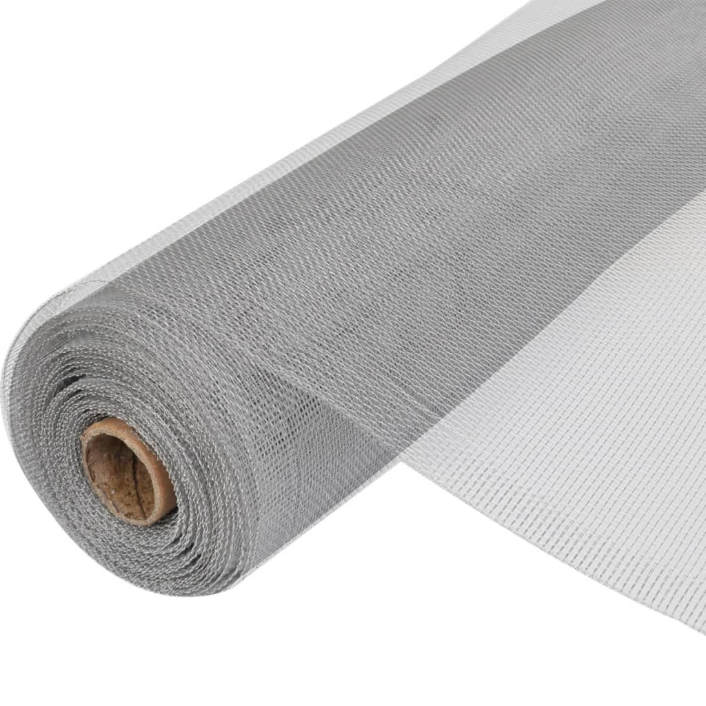 Nettingskjerm aluminium 100x500 cm sølv