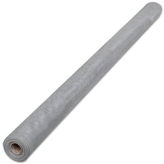 Nettingskjerm aluminium 100x500 cm sølv