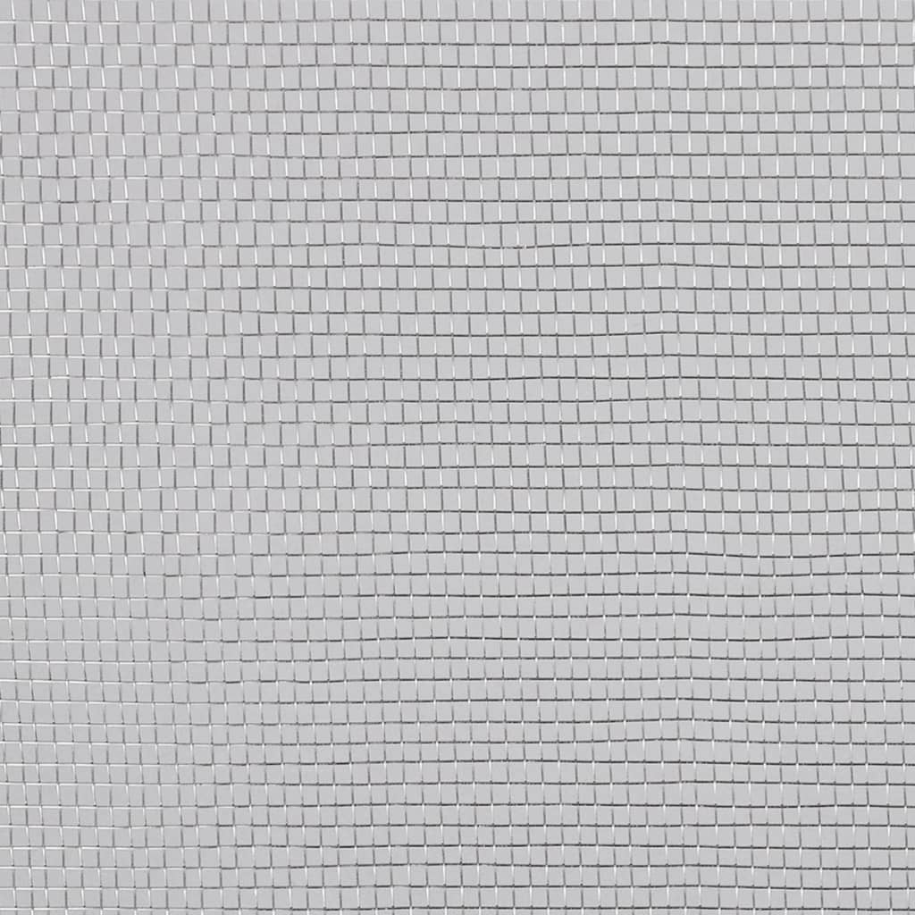 Nettingskjerm aluminium 100x1000 cm sølv