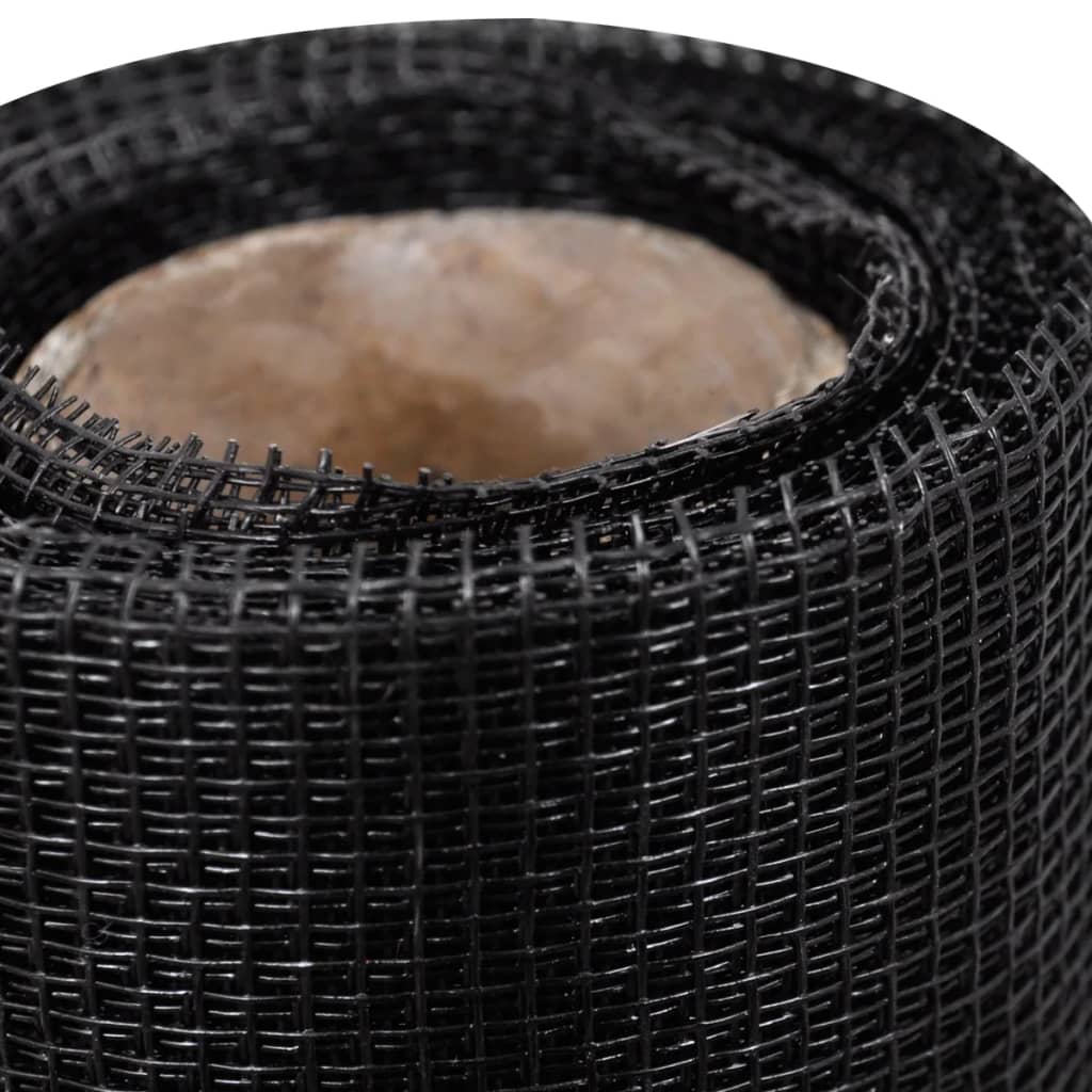 Nettingskjerm glassfiber 100x500 cm svart