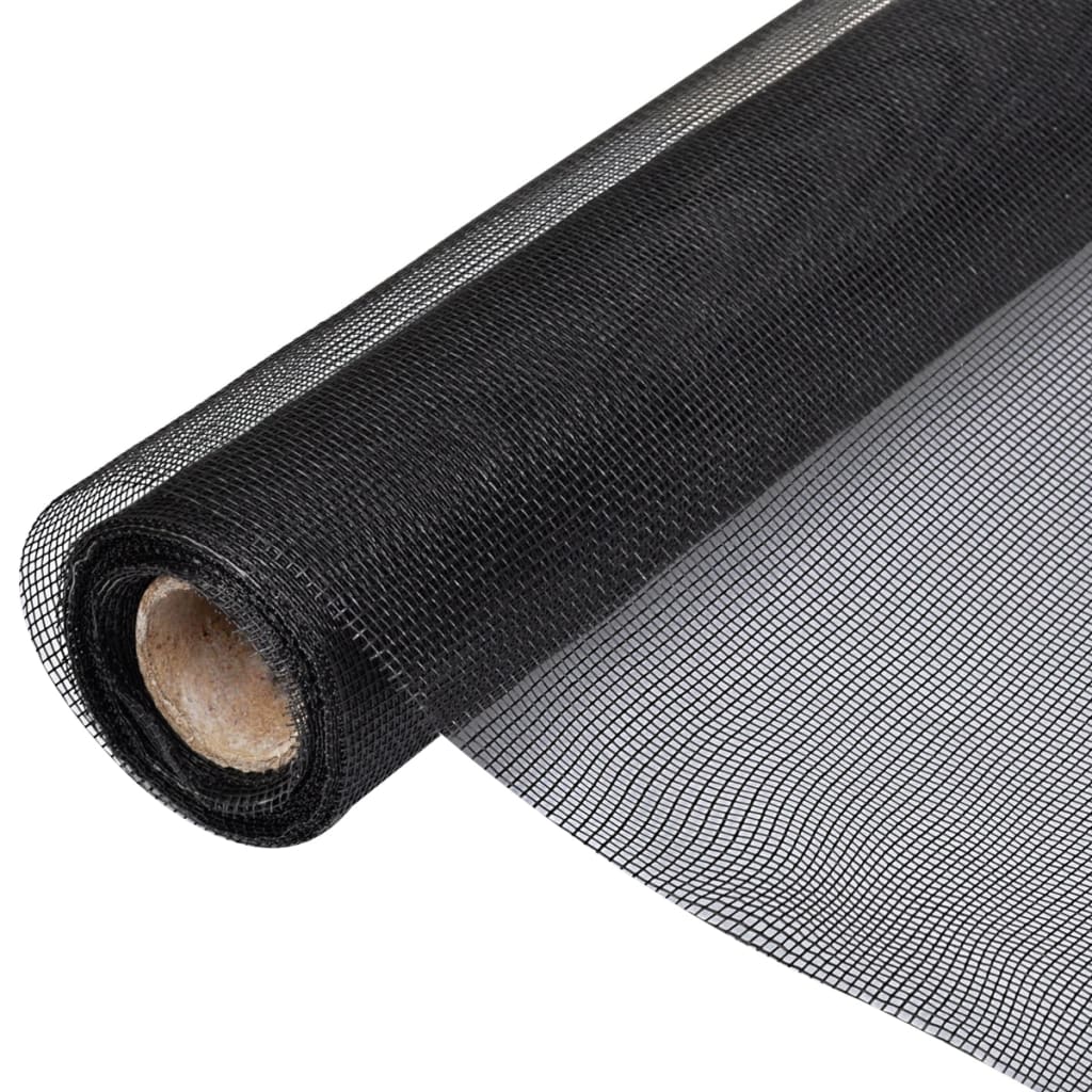 Nettingskjerm glassfiber 100x1000 cm svart