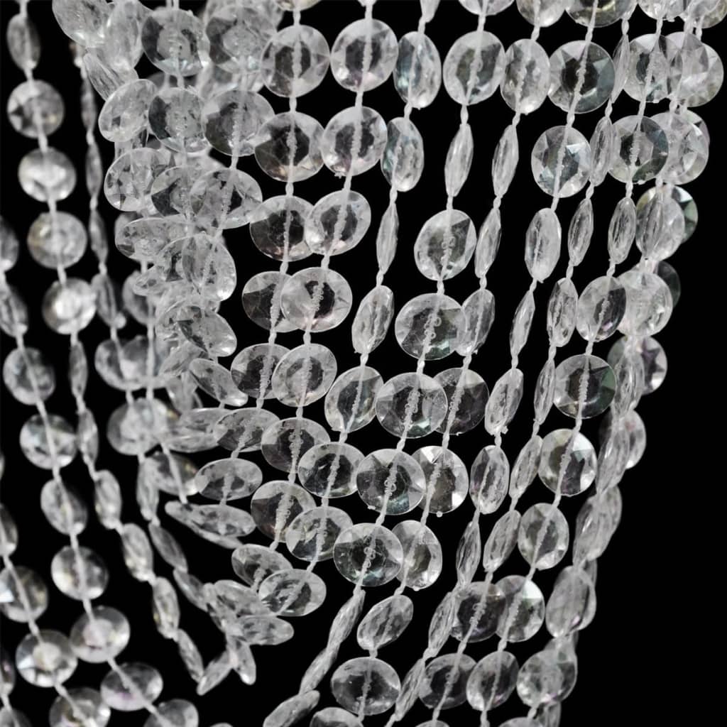 Taklampe/lysekrone crystal 22 x 58 cm