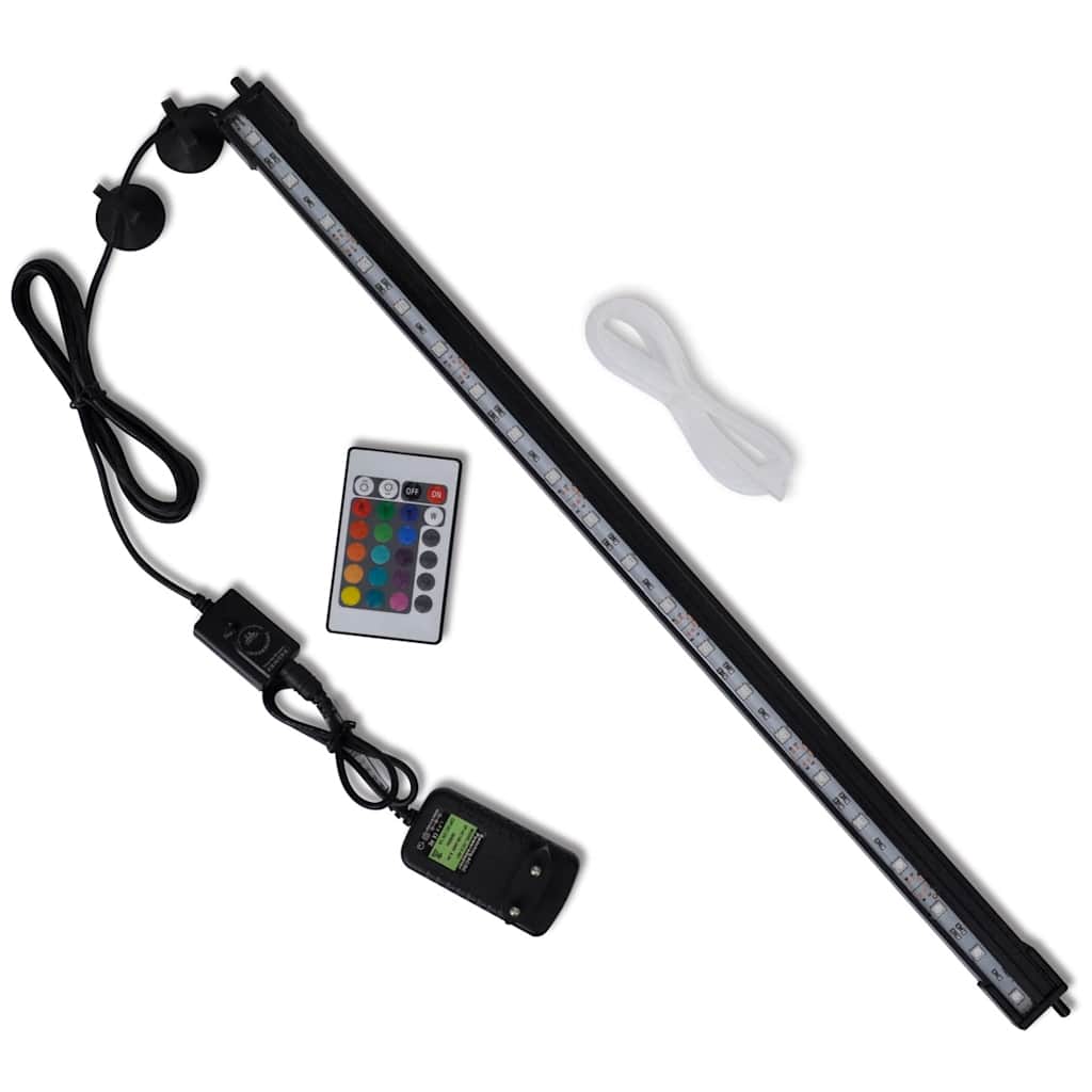 Boblelampe for akvarium RGB 56,5 cm vidaXL