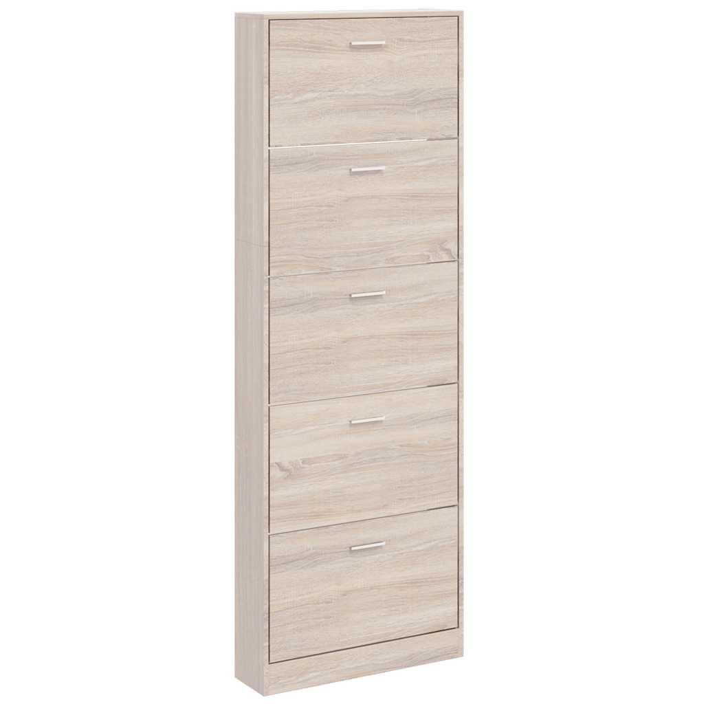 Skoskap med 5 rom eikefinér